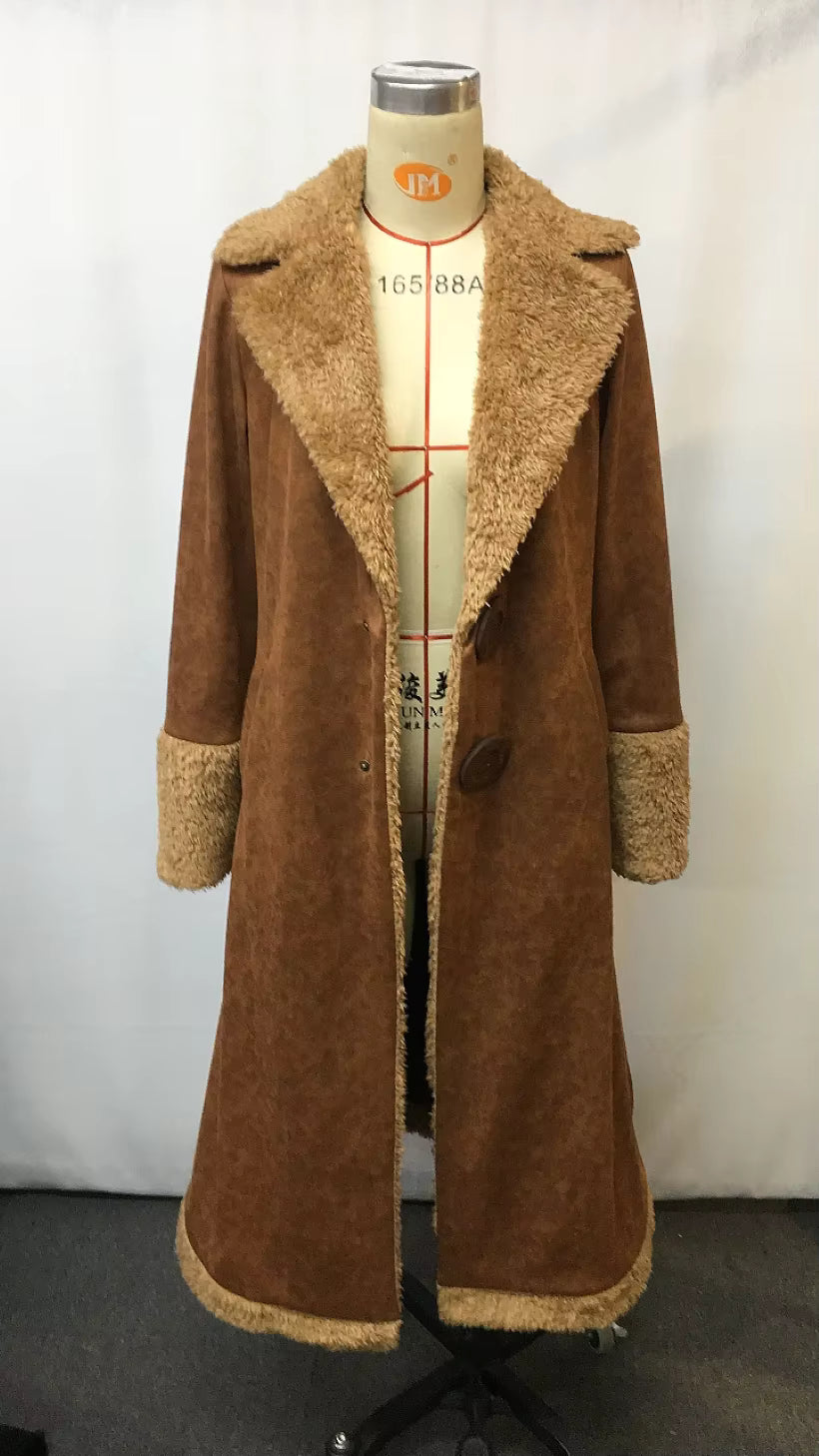 Women's Western Coat with Sherpa Lined Winter Warm Ranch Style Coat Collar Cowboy