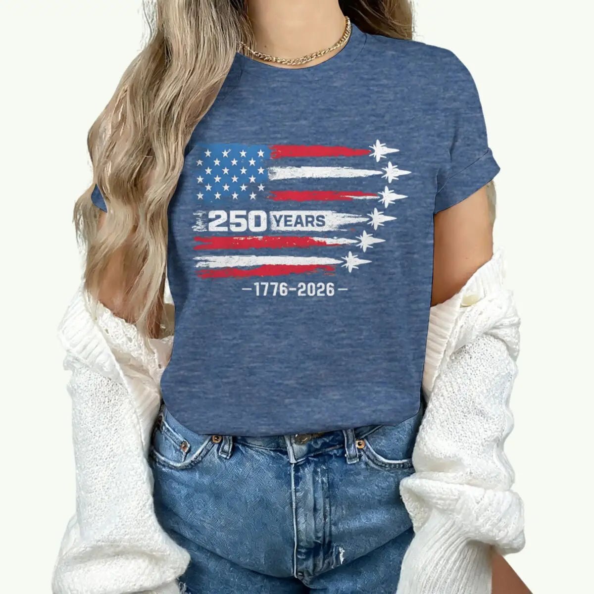 America 250th Anniversary T-shirt women 1776 - 2026 Patriotic Tees Vintage USA Flag Short Sleeve - American ThistleAmerica 250th Anniversary T-shirt women 1776 - 2026 Patriotic Tees Vintage USA Flag Short Sleeve