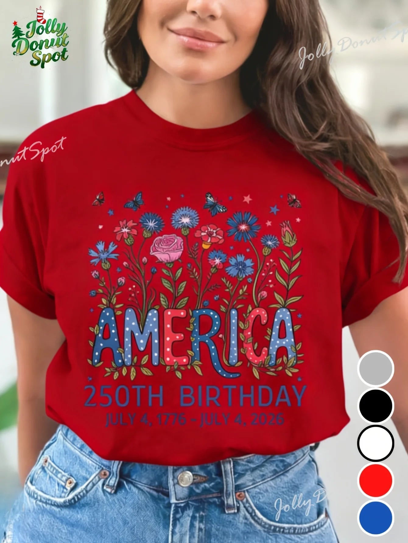 America 250th Birthday Shirt USA Semiquincentennial Tee 250 Years T-Shirt Comfortable Casual Wear Commemorative Gift for Family - American ThistleAmerica 250th Birthday Shirt USA Semiquincentennial Tee 250 Years T-Shirt Comfortable Casual Wear Commemorative Gift for Family
