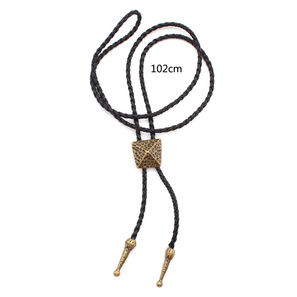 American Cowboy Garment Accessory Tie Adjustable Bull Head Western Cowboy Bolo Tie Pendant Necklace - American ThistleAmerican Cowboy Garment Accessory Tie Adjustable Bull Head Western Cowboy Bolo Tie Pendant Necklace