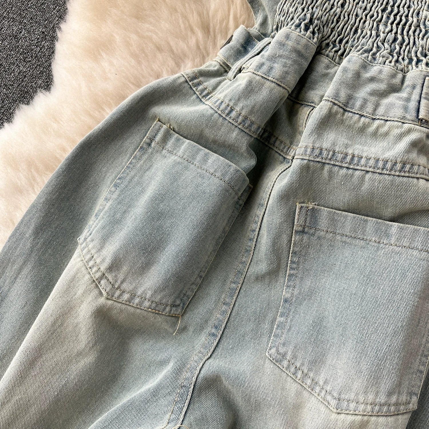American Retro Streetwear Denim Jumpsuits Zipper Pocket High Waist Wide Legs Ripped Pants - American Thistle American Retro Streetwear Denim Jumpsuits Zipper Pocket High Waist Wide Legs Ripped Pants