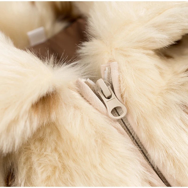 Animal Printed Turn - down Collar Short Jackets Women Fashion Solid Fur Zipper Pockets Coats Female Autumn Winter Chic Casual Coat - American Thistle Animal Printed Turn - down Collar Short Jackets Women Fashion Solid Fur Zipper Pockets Coats Female Autumn Winter Chic Casual Coat