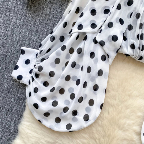 Autumn Chiffon Leopard Print Blouse Women Bow Neck Long Sleeves - American Thistle Autumn Chiffon Leopard Print Blouse Women Bow Neck Long Sleeves