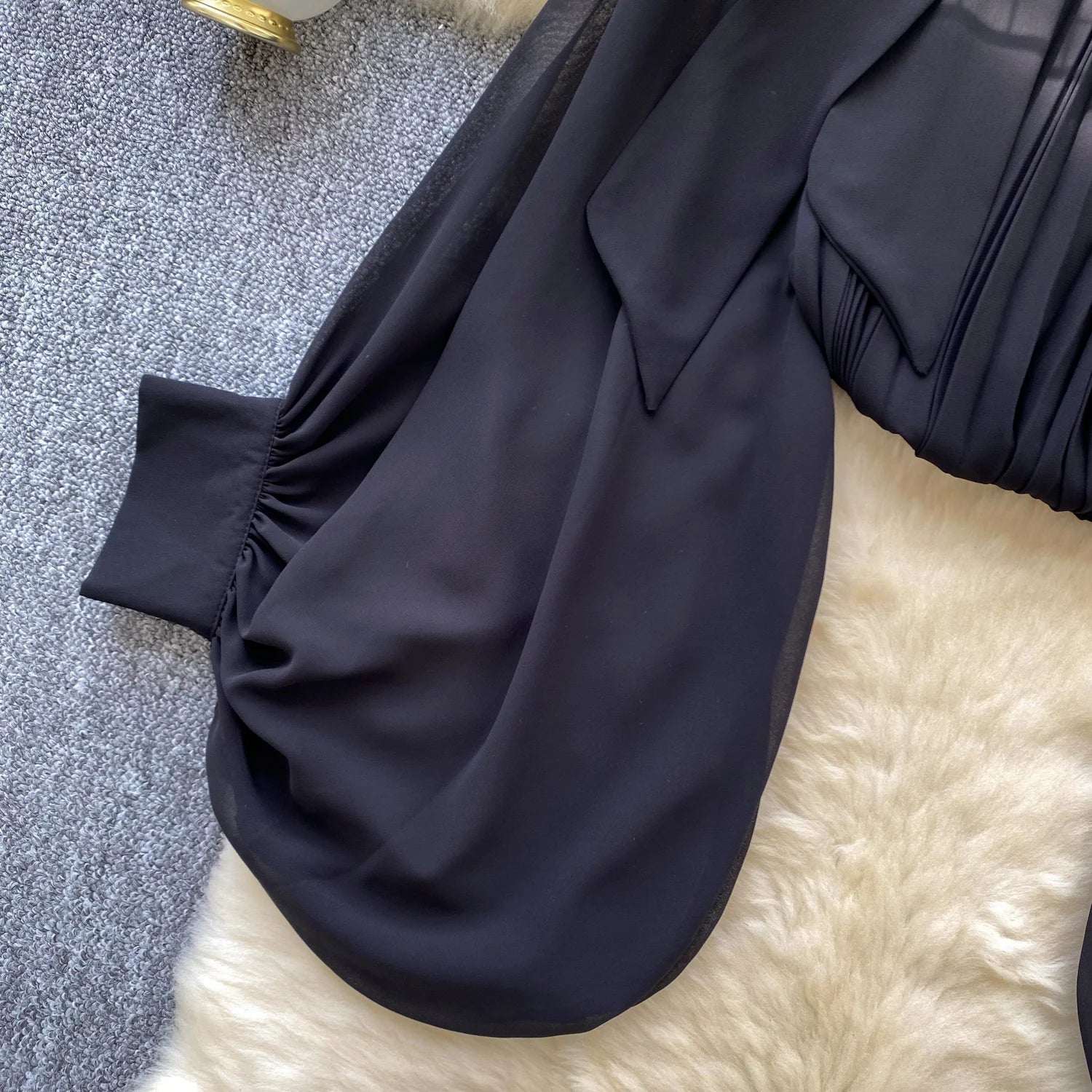 Autumn Chiffon Leopard Print Blouse Women Bow Neck Long Sleeves - American Thistle Autumn Chiffon Leopard Print Blouse Women Bow Neck Long Sleeves