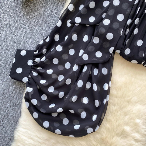 Autumn Chiffon Leopard Print Blouse Women Bow Neck Long Sleeves - American Thistle Autumn Chiffon Leopard Print Blouse Women Bow Neck Long Sleeves