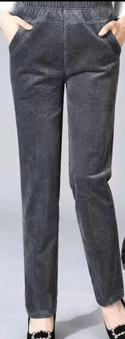 Autumn Winter Plush Thick Thin Elegant Women's Pants High Waist Fleece - American ThistleAutumn Winter Plush Thick Thin Elegant Women's Pants High Waist Fleece