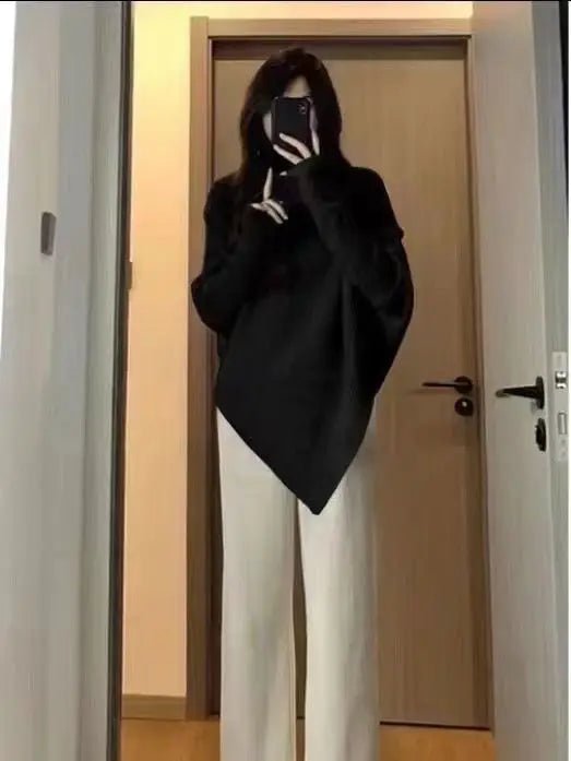 Autumn Winter Turtleneck Solid Long - Sleeve Pull - Over - American Thistle Autumn Winter Turtleneck Solid Long - Sleeve Pull - Over