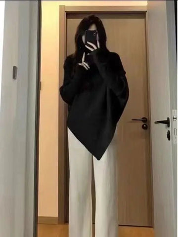 Autumn Winter Turtleneck Solid Long - Sleeve Pull - Over - American Thistle Autumn Winter Turtleneck Solid Long - Sleeve Pull - Over