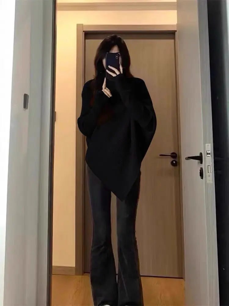 Autumn Winter Turtleneck Solid Long - Sleeve Pull - Over - American Thistle Autumn Winter Turtleneck Solid Long - Sleeve Pull - Over