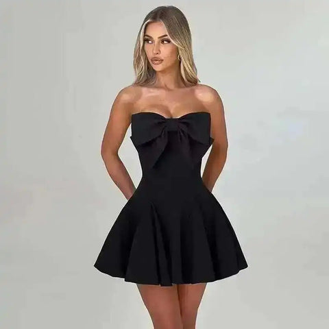 Backless Bow Dress for Women - American Thistle Backless Bow Dress for Women