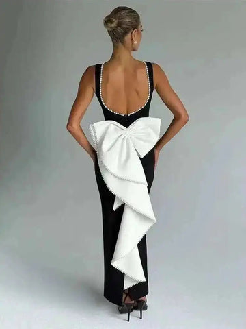 Backless Bow Dress for Women - American Thistle Backless Bow Dress for Women