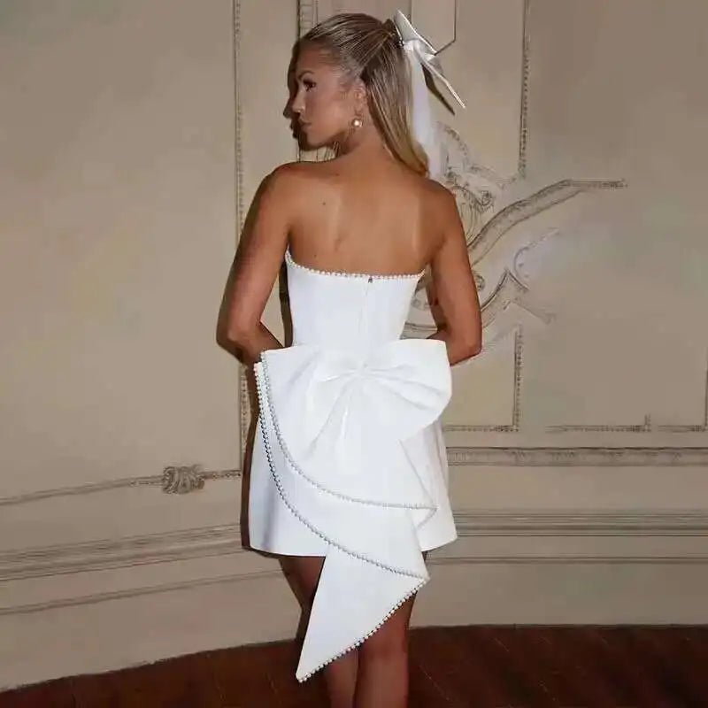 Backless Bow Dress for Women - American Thistle Backless Bow Dress for Women