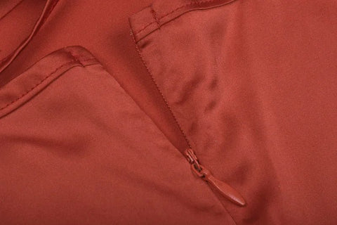 Backless Elegant Satin Lace Up Women's Long Midi Dress Light Pink Bodycon Elegant - American Thistle Backless Elegant Satin Lace Up Women's Long Midi Dress Light Pink Bodycon Elegant