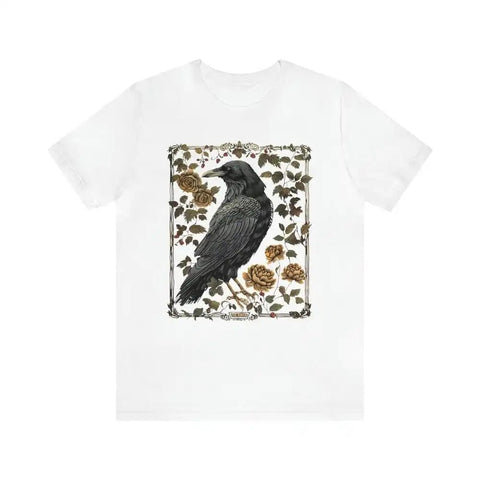 Black Crow T-Shirt Roses Short Sleeve - American Thistle Black Crow T-Shirt Roses Short Sleeve