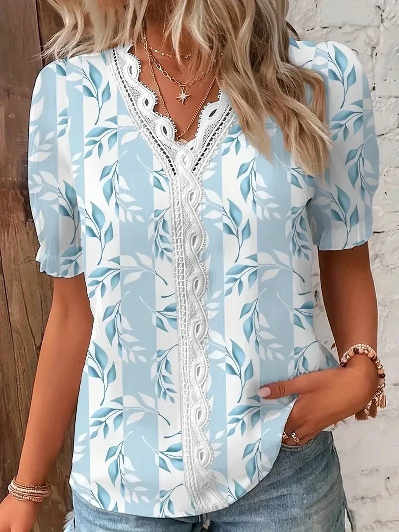 Casual Floral Blouse Shirt for Women - American Thistle Casual Floral Blouse Shirt for Women