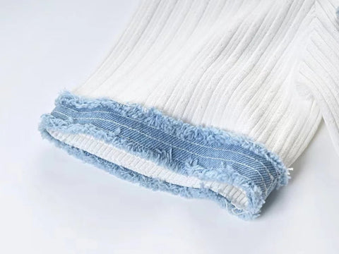 Chic Short Sleeve Elegant Contrasting Women Knit Maxi Dress Bodycon with Buttons - American Thistle Chic Short Sleeve Elegant Contrasting Women Knit Maxi Dress Bodycon with Buttons