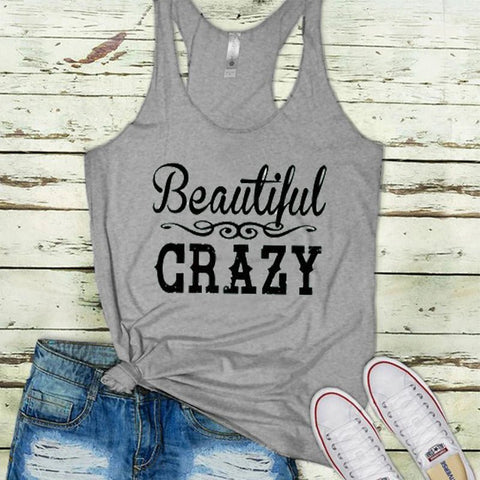 Country Music Festival Whiskey Summer Top Beautiful Crazy Howdy Womens Tank Rodeo Tanks Girl Tops - American Thistle Country Music Festival Whiskey Summer Top Beautiful Crazy Howdy Womens Tank Rodeo Tanks Girl Tops