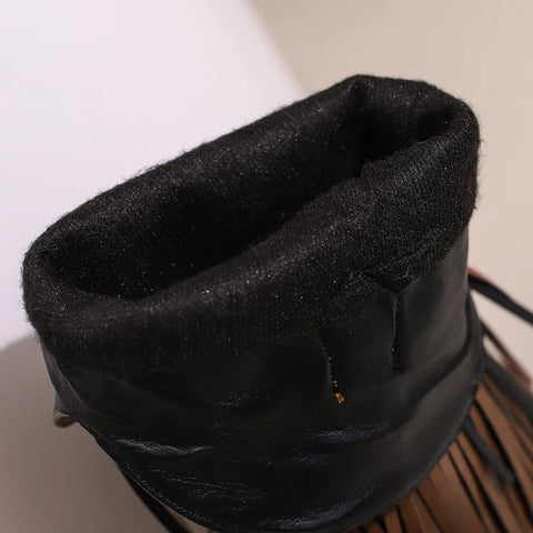 Cowboy Boots Shoes For Women Embroidery Tassel Chunky Heels Pointed Toe Pink Western Boots Fashion Slip - on Wedge Boots Female - American ThistleCowboy Boots Shoes For Women Embroidery Tassel Chunky Heels Pointed Toe Pink Western Boots Fashion Slip - on Wedge Boots Female