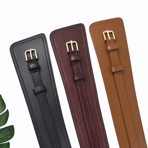 Deepeel Fashion Women's Cowskin Cummerbund Wide Belt Dress Coat Girdle Luxury Designer Corset Female Decorative Waistband - American ThistleDeepeel Fashion Women's Cowskin Cummerbund Wide Belt Dress Coat Girdle Luxury Designer Corset Female Decorative Waistband