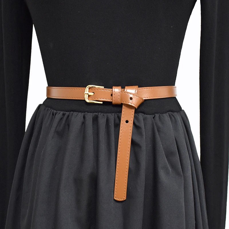 Deepeel Fashion Women's Cowskin Cummerbund Wide Belt Dress Coat Girdle Luxury Designer Corset Female Decorative Waistband - American ThistleDeepeel Fashion Women's Cowskin Cummerbund Wide Belt Dress Coat Girdle Luxury Designer Corset Female Decorative Waistband