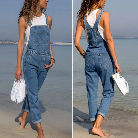 Denim Overalls with Pockets Distressed Denim Overalls Stylish Plus Size Denim Jumpsuit with Adjustable Straps Side Pockets - American Thistle Denim Overalls with Pockets Distressed Denim Overalls Stylish Plus Size Denim Jumpsuit with Adjustable Straps Side Pockets