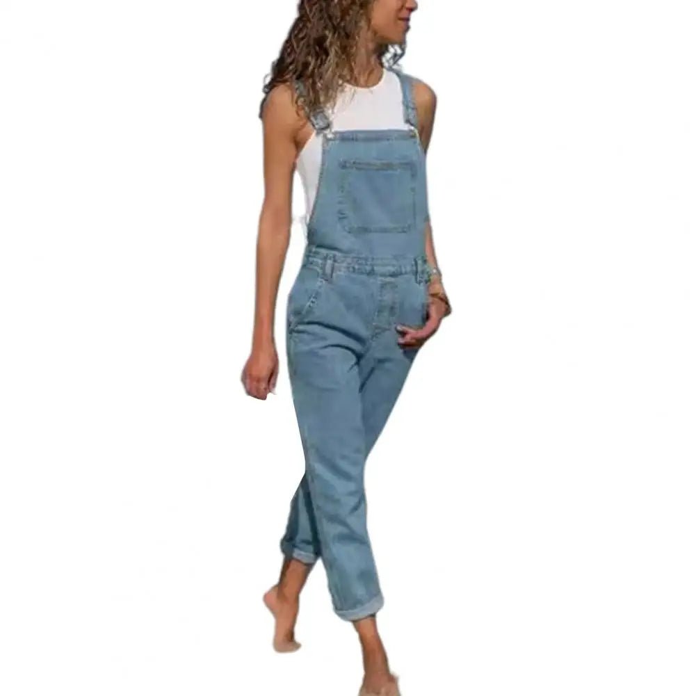 Denim Overalls with Pockets Distressed Denim Overalls Stylish Plus Size Denim Jumpsuit with Adjustable Straps Side Pockets - American Thistle Denim Overalls with Pockets Distressed Denim Overalls Stylish Plus Size Denim Jumpsuit with Adjustable Straps Side Pockets