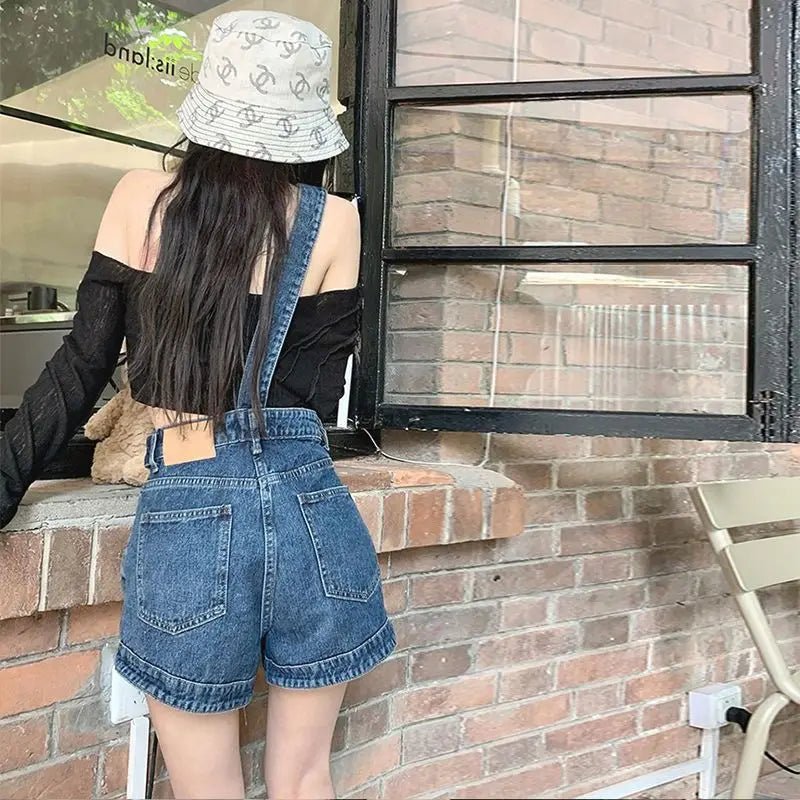 Denim Overalls Women's Summer Single Strap Design - American Thistle Denim Overalls Women's Summer Single Strap Design