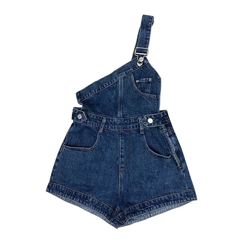 Denim Overalls Women's Summer Single Strap Design - American Thistle Denim Overalls Women's Summer Single Strap Design