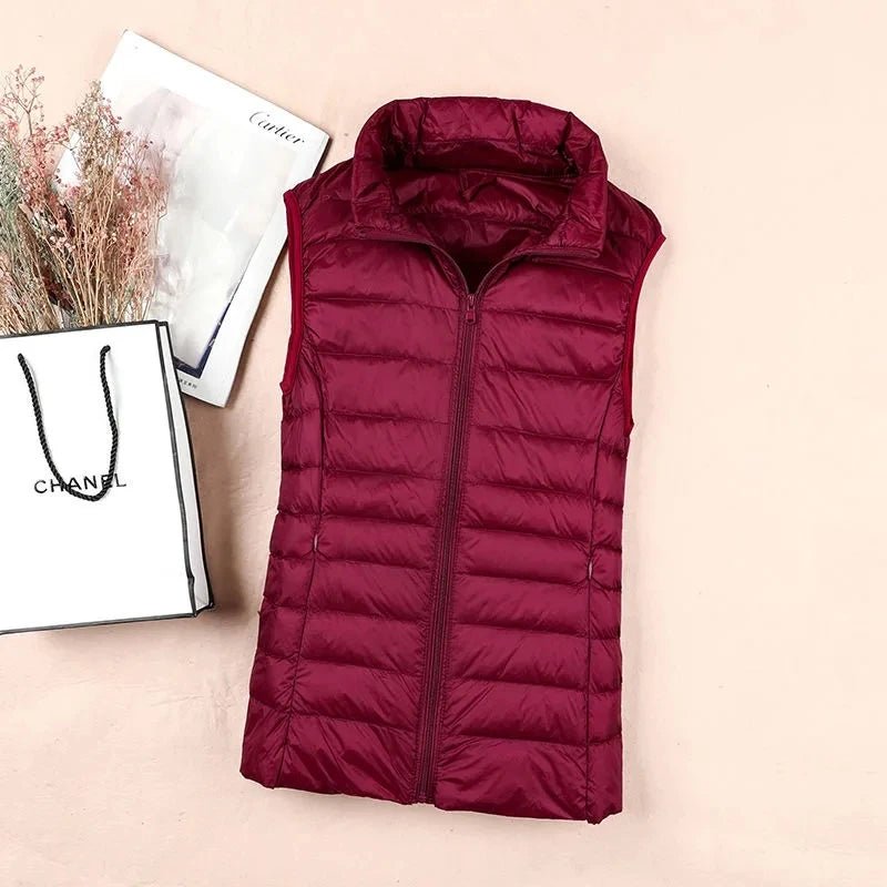 Duck Down Puffer Vest Jacket Women Winter - American Thistle Duck Down Puffer Vest Jacket Women Winter