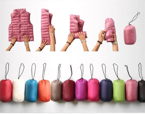 Duck Down Puffer Vest Jacket Women Winter - American Thistle Duck Down Puffer Vest Jacket Women Winter