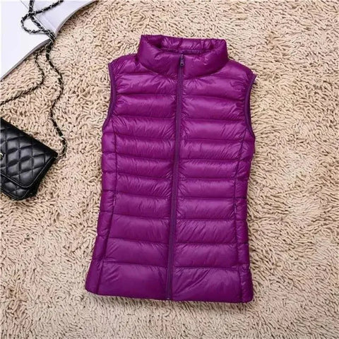 Duck Down Puffer Vest Jacket Women Winter - American Thistle Duck Down Puffer Vest Jacket Women Winter