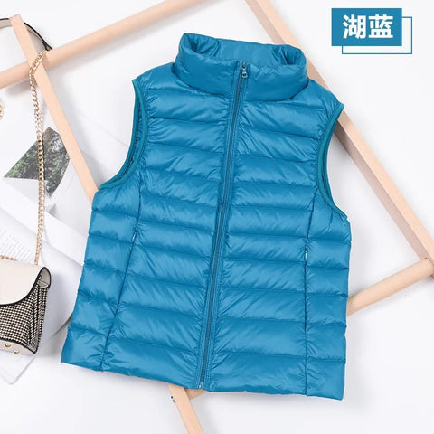 Duck Down Puffer Vest Jacket Women Winter - American Thistle Duck Down Puffer Vest Jacket Women Winter