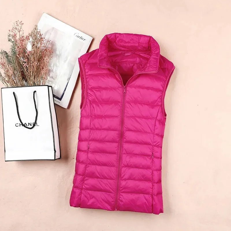 Duck Down Puffer Vest Jacket Women Winter - American Thistle Duck Down Puffer Vest Jacket Women Winter