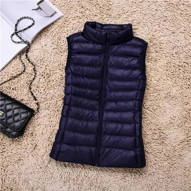 Duck Down Puffer Vest Jacket Women Winter - American Thistle Duck Down Puffer Vest Jacket Women Winter