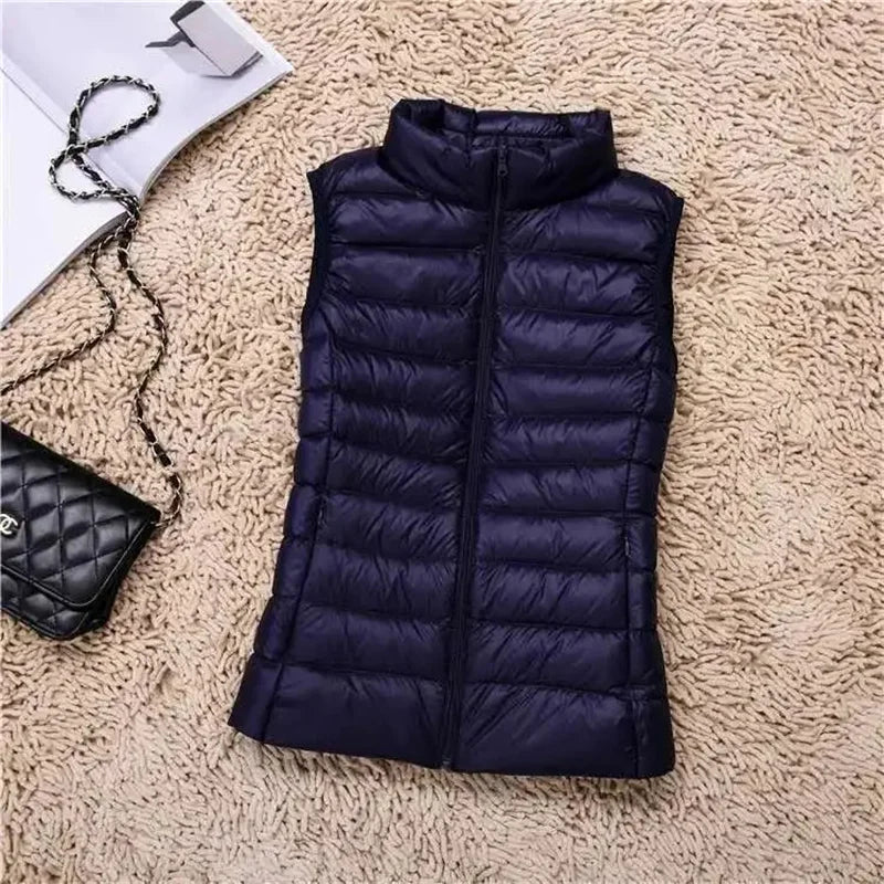 Duck Down Puffer Vest Jacket Women Winter - American Thistle Duck Down Puffer Vest Jacket Women Winter