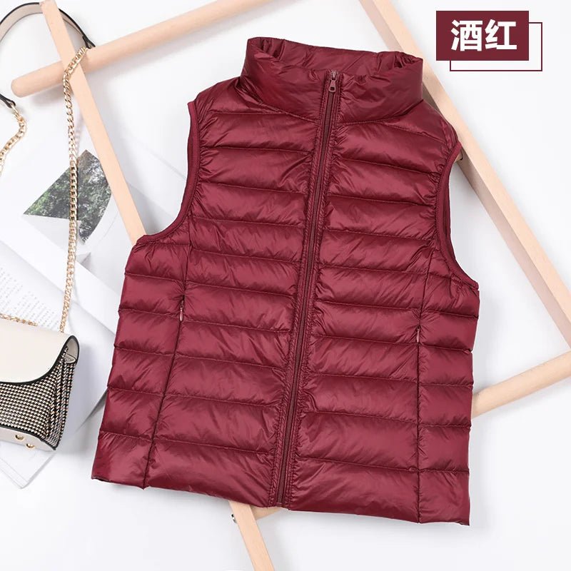 Duck Down Puffer Vest Jacket Women Winter - American Thistle Duck Down Puffer Vest Jacket Women Winter