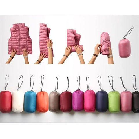 Duck Down Puffer Vest Jacket Women Winter - American Thistle Duck Down Puffer Vest Jacket Women Winter