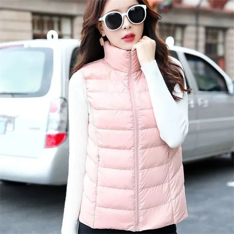 Duck Down Puffer Vest Jacket Women Winter - American Thistle Duck Down Puffer Vest Jacket Women Winter