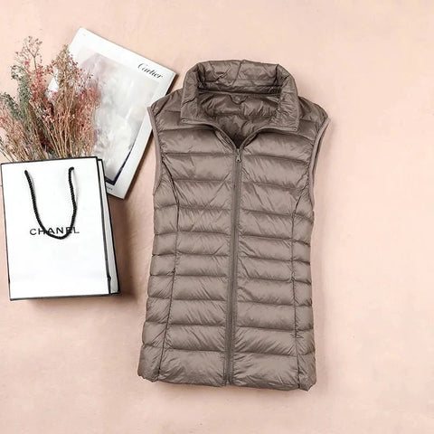 Duck Down Puffer Vest Jacket Women Winter - American Thistle Duck Down Puffer Vest Jacket Women Winter