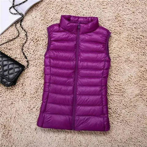 Duck Down Puffer Vest Jacket Women Winter - American Thistle Duck Down Puffer Vest Jacket Women Winter