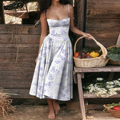 Elegant Classic Sleeveless Dress - American Thistle Elegant Classic Sleeveless Dress