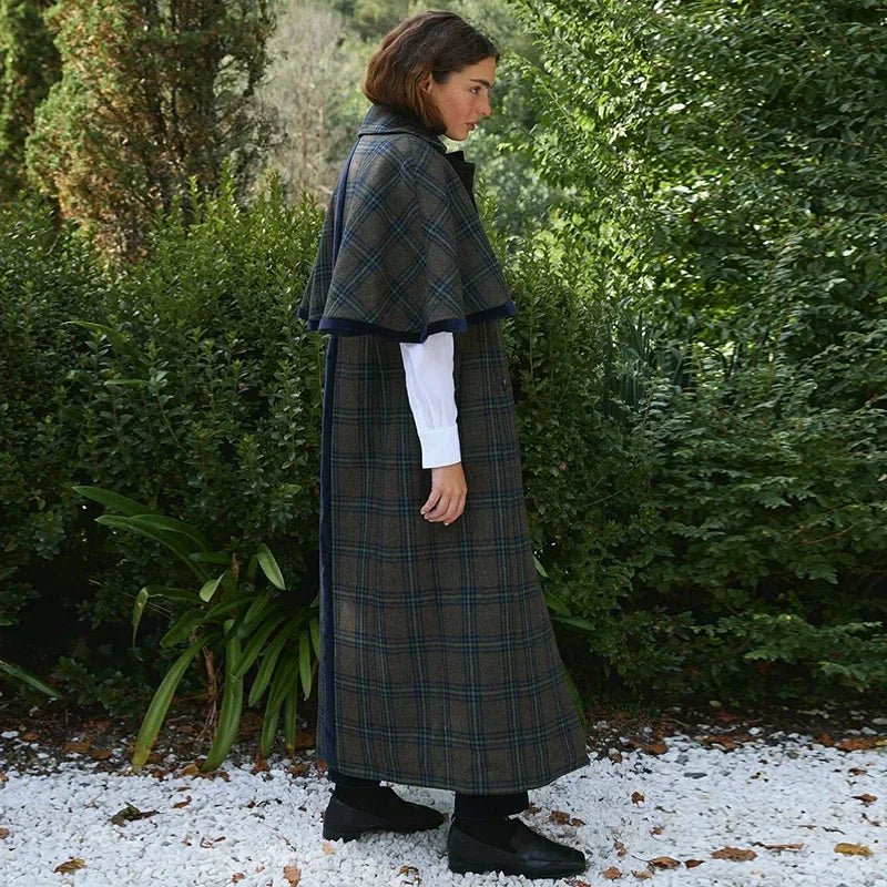 Elegant Cloak Double Breasted Long Coats Women Retro Lapel Double Side Loose Coat Female Autumn Winter Fashion Lady Outwear - American ThistleElegant Cloak Double Breasted Long Coats Women Retro Lapel Double Side Loose Coat Female Autumn Winter Fashion Lady Outwear