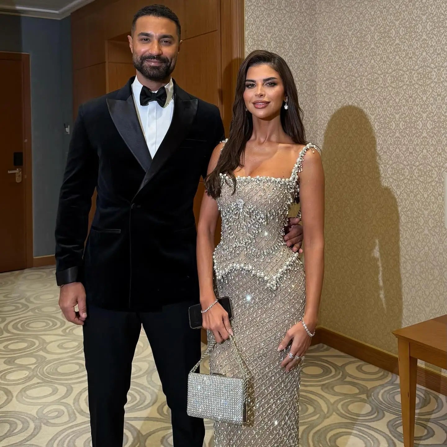 Elegant Evening Gown Beaded - American Thistle Elegant Evening Gown Beaded