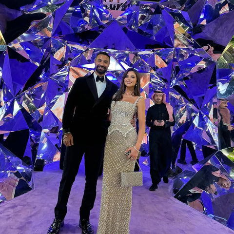 Elegant Evening Gown Beaded - American Thistle Elegant Evening Gown Beaded