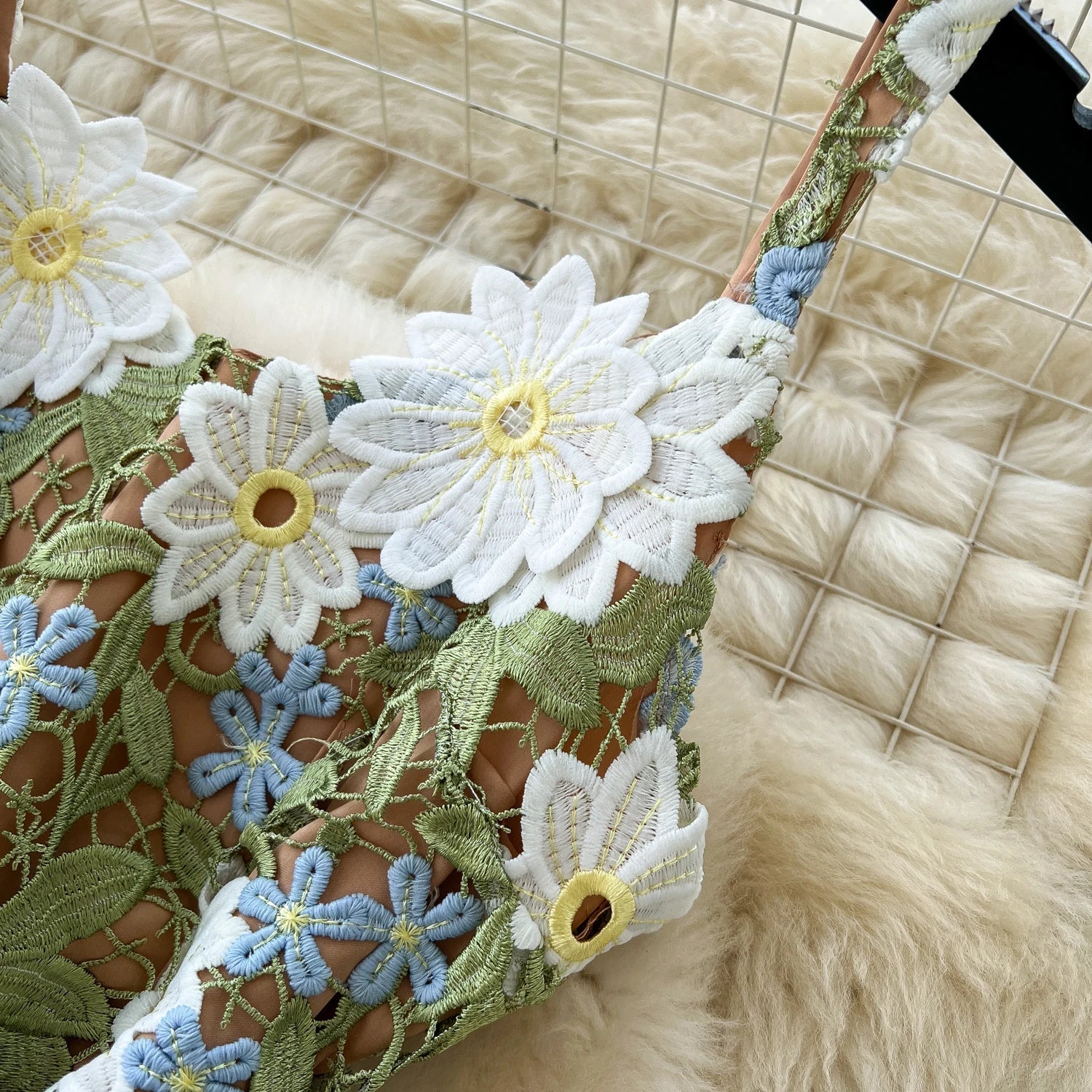 Embroidery Floral Dress Women Sleeveless - American Thistle Embroidery Floral Dress Women Sleeveless