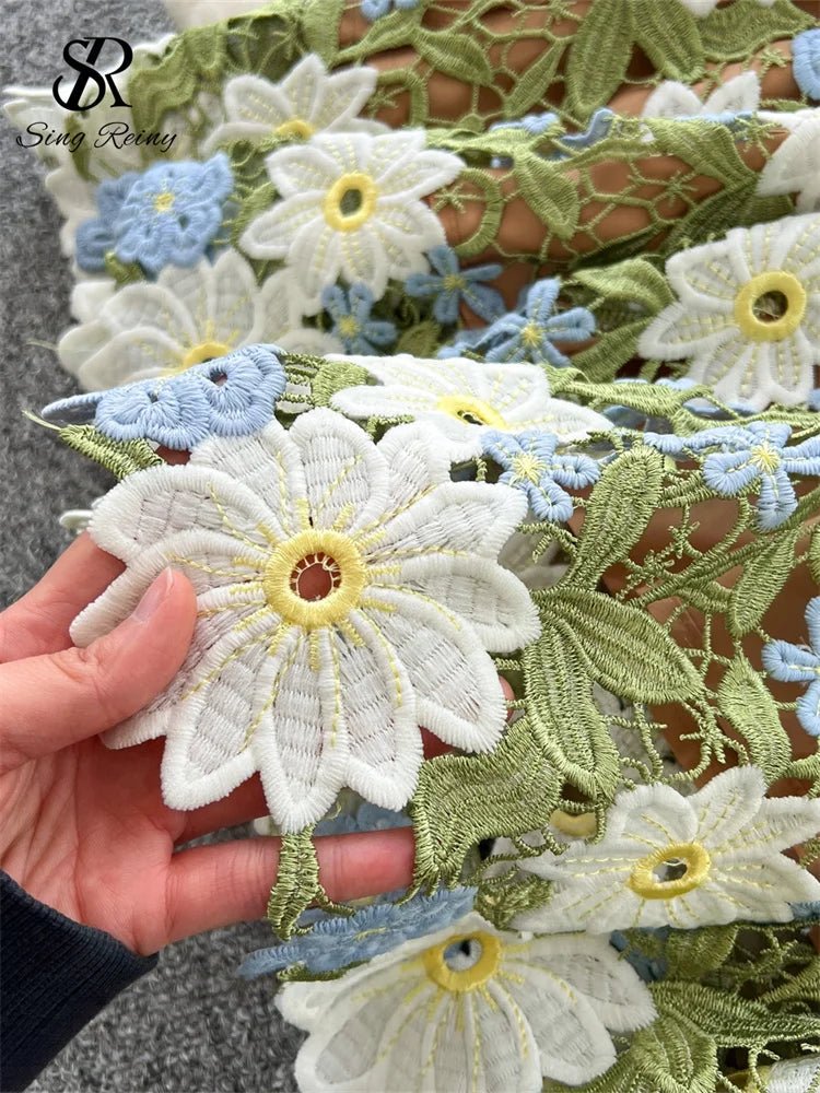 Embroidery Floral Dress Women Sleeveless - American Thistle Embroidery Floral Dress Women Sleeveless