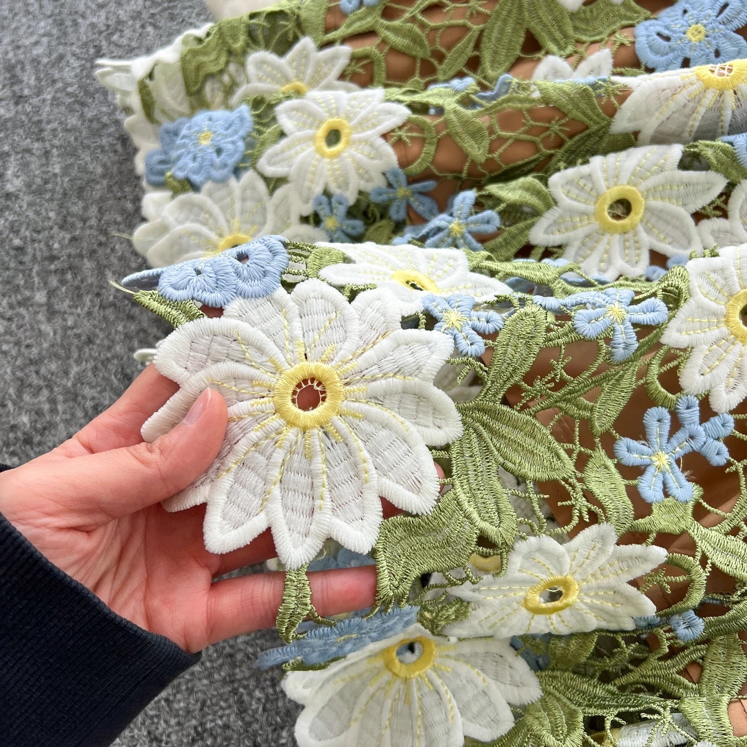 Embroidery Floral Dress Women Sleeveless - American Thistle Embroidery Floral Dress Women Sleeveless