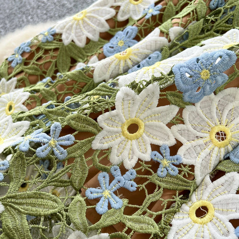 Embroidery Floral Dress Women Sleeveless - American Thistle Embroidery Floral Dress Women Sleeveless