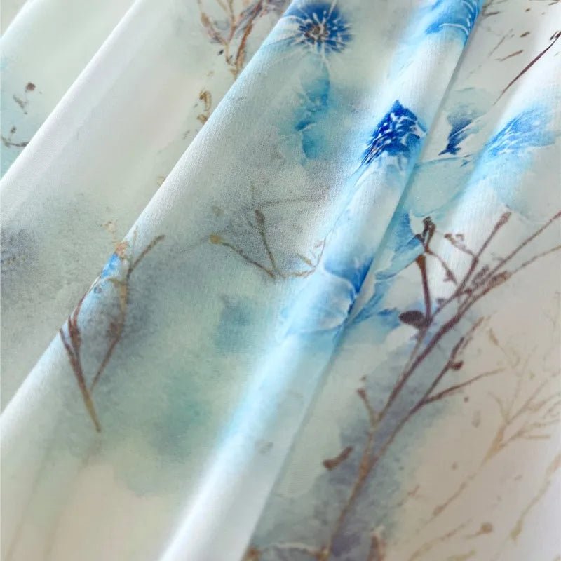 Fashion Floral Print Patchwork Bohemian Maxi Dress - American Thistle Fashion Floral Print Patchwork Bohemian Maxi Dress