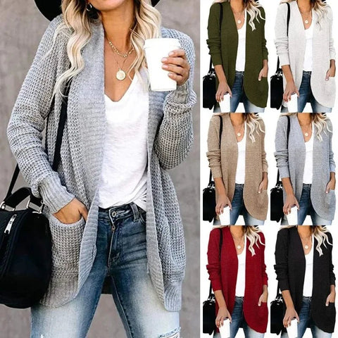 Fashion Women Cardigan Autumn Knitted Sweater Jacket Outerwear Thin Coat Streetwear New Woman Clothing - American ThistleFashion Women Cardigan Autumn Knitted Sweater Jacket Outerwear Thin Coat Streetwear New Woman Clothing